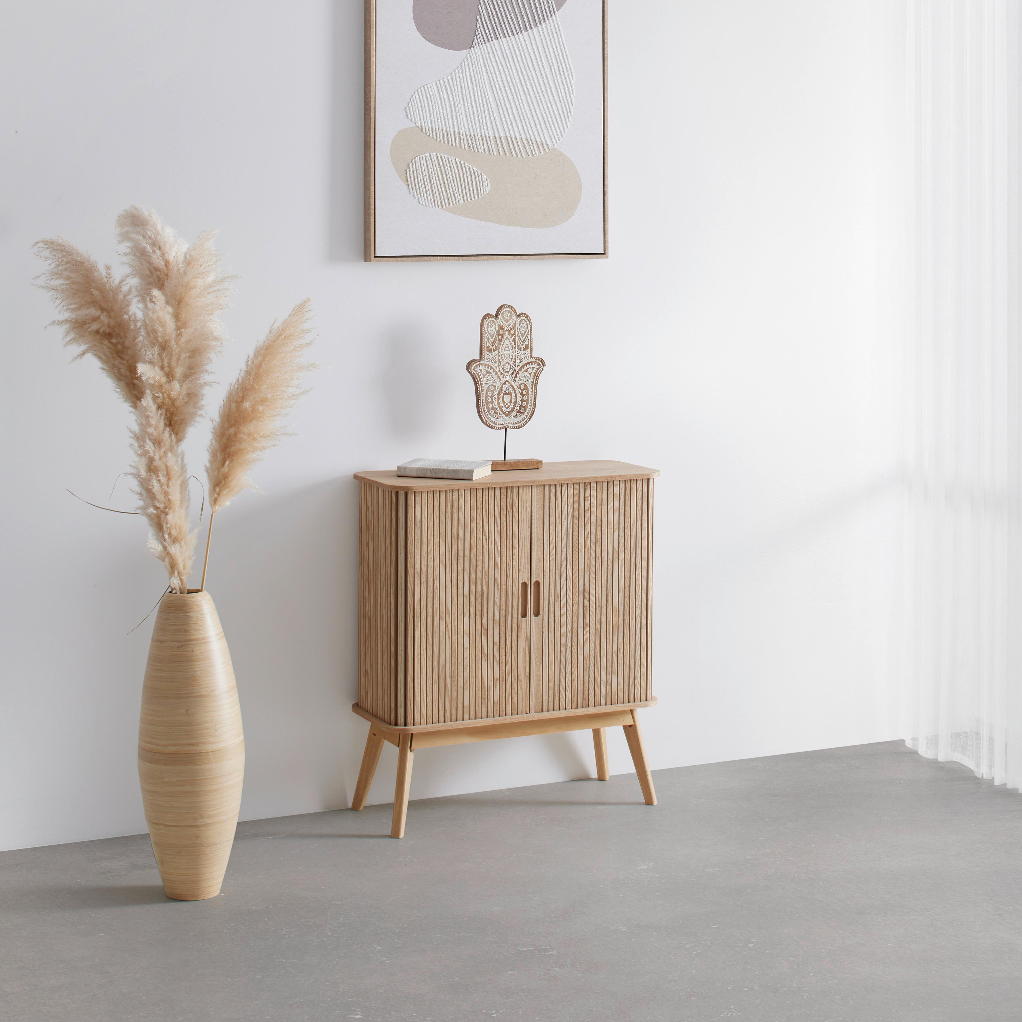 BYRÅ SKANDY - naturfärgad, Modern, trämaterial/trä (70/80/30cm) - Premium Living