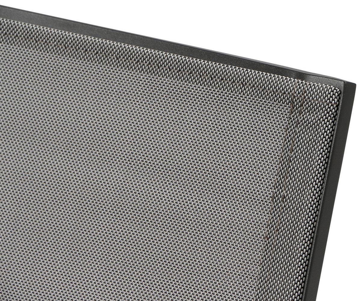 Gartengarnitur "Velia" 5-tlg. Metall/Textil - Anthrazit/Alufarben, KONVENTIONELL, Keramik/Textil - Siena Garden