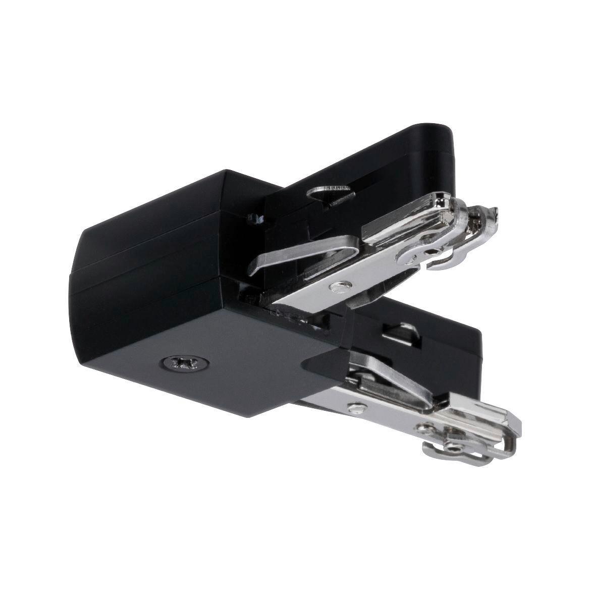 Schienensystem-Verbinder Urail in Schwarz - Schwarz, Design, Kunststoff/Metall (6,2/1,8/6,2cm) - Paulmann