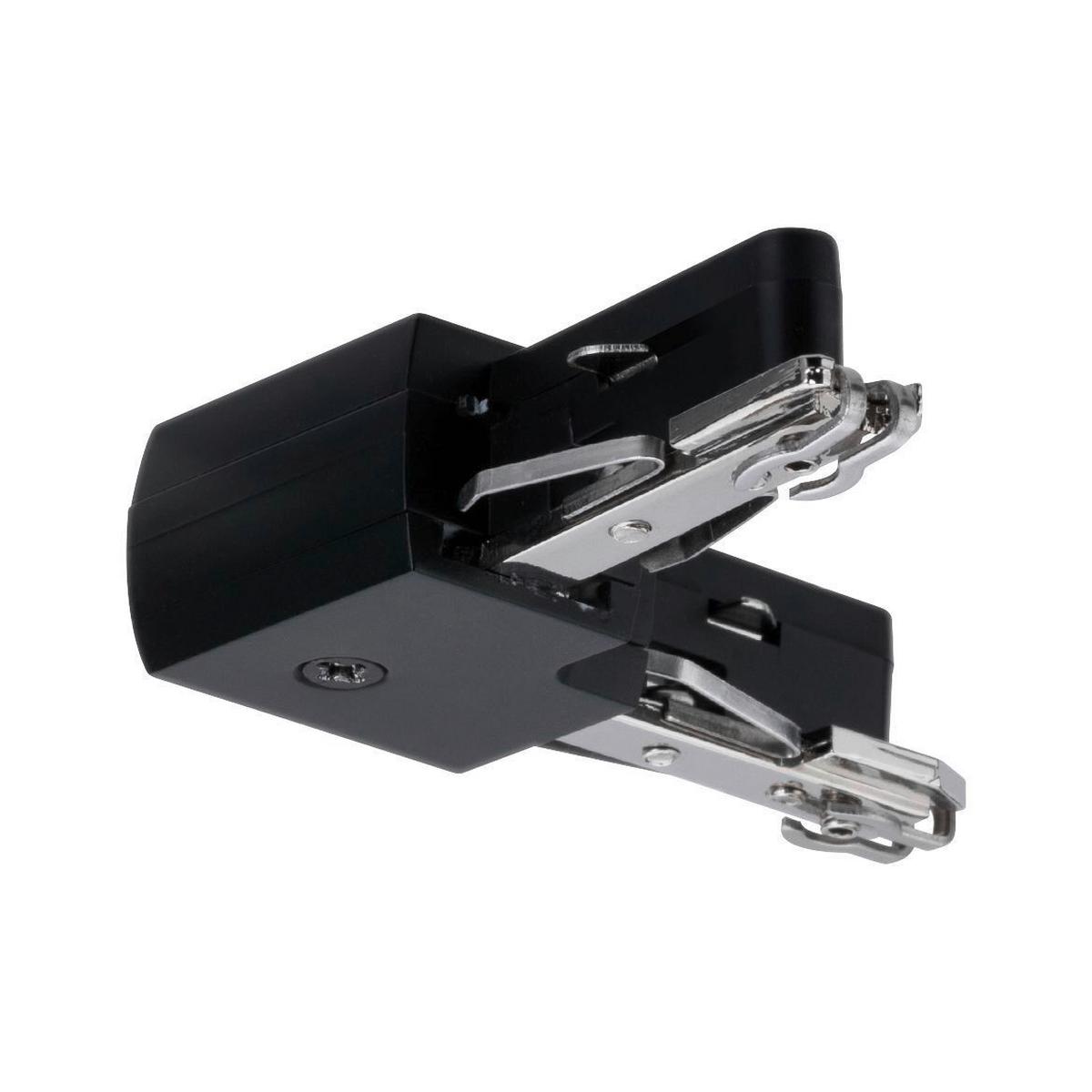 Schienensystem-Verbinder Urail in Schwarz - Schwarz, Design, Kunststoff/Metall (6,2/1,8/6,2cm) - Paulmann
