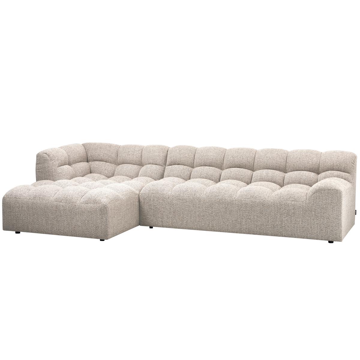 Ecksofa Allure Naturfarben S: 165x324cm - Schwarz/Naturfarben, Design, Kunststoff/Textil (165/324cm) - Livetastic