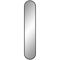 Oglindă MONI - negru, Modern, plastic/sticlă (20/101cm) - Modern Living