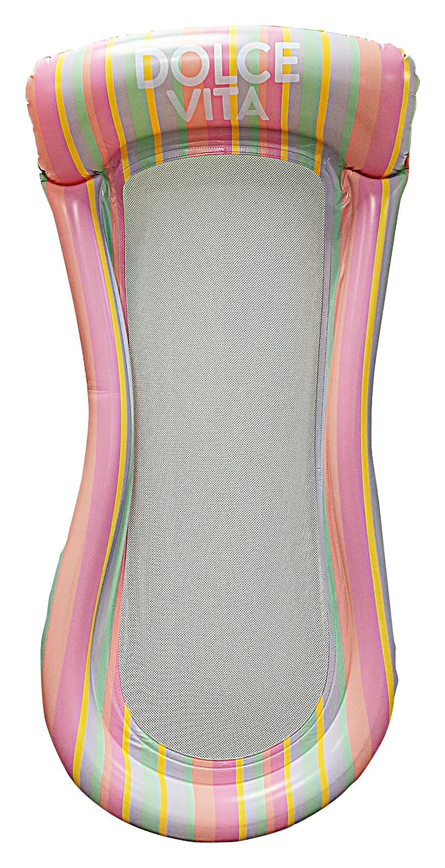 Luftmatratze Dolce Vita Multicolor - Gelb/Flieder, KONVENTIONELL, Kunststoff (167/82/22,5cm) - Mömax