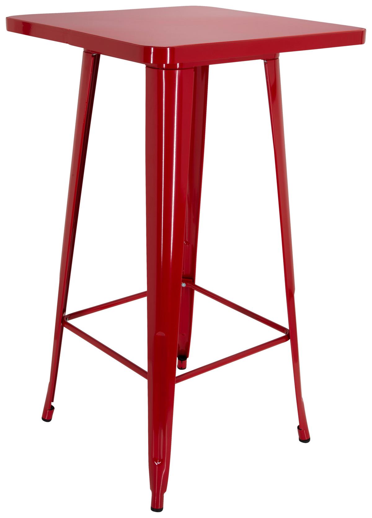 Barska Miza Vantaggio High T, Rdeča - rdeča, Basics, kovina (60/60/103,5cm) - MID.YOU