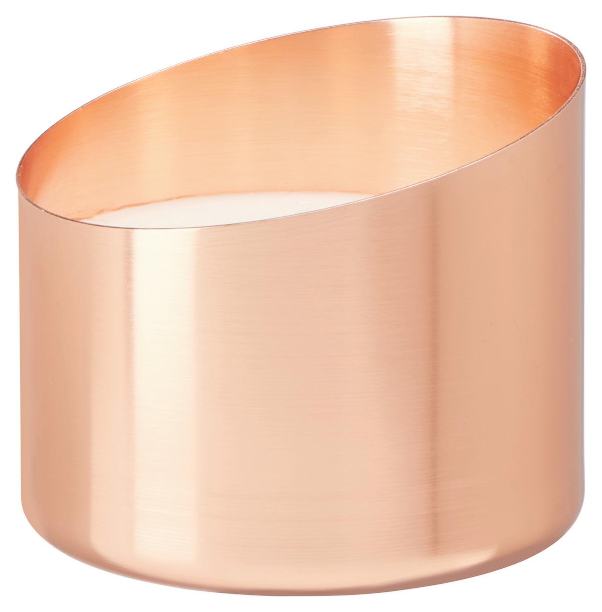 Gyertya Edényben Mavie - rosé arany, Romantik / Landhaus, fém (8,9/7,6cm) - Modern Living