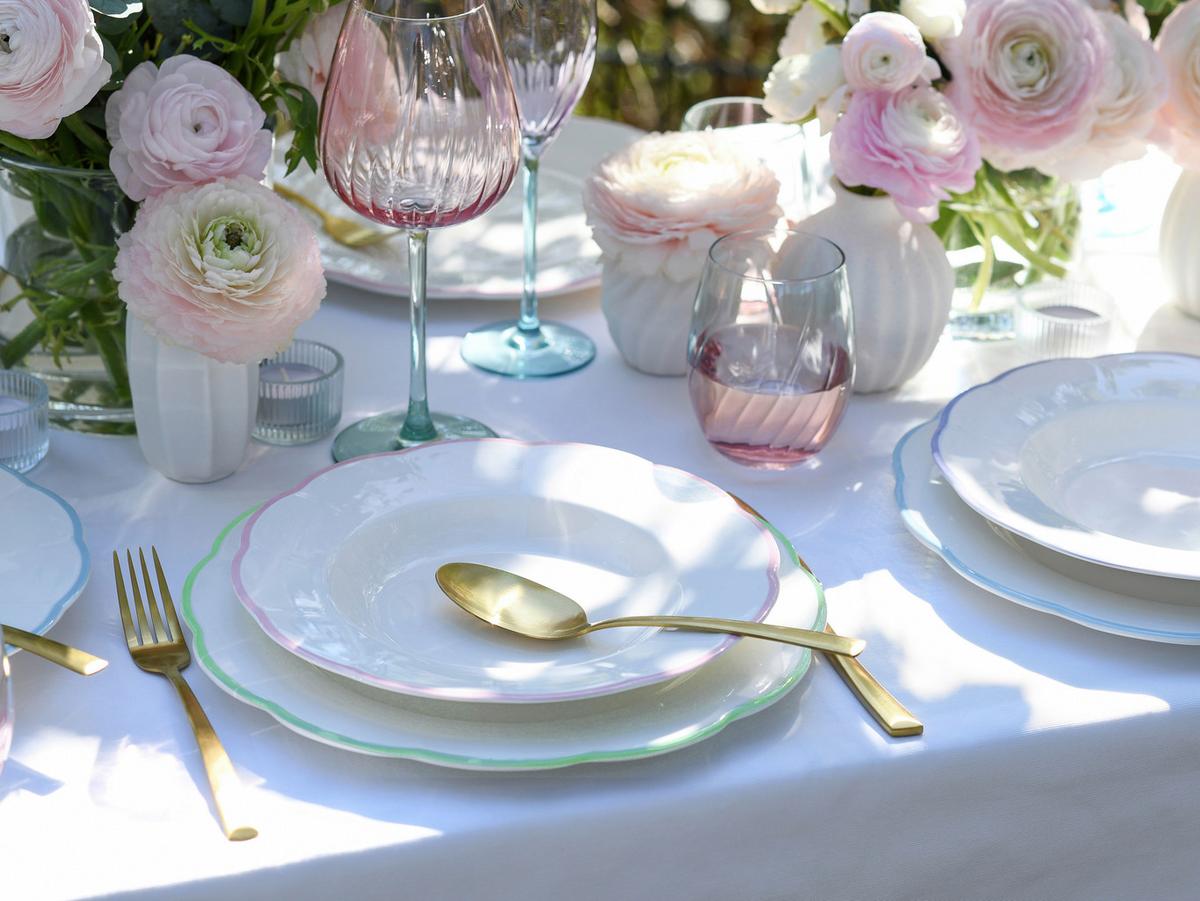 Tafelservice Florine Multicolor, 8-teilig - Multicolor, KONVENTIONELL, Keramik (28,8/22/17cm) - Creatable