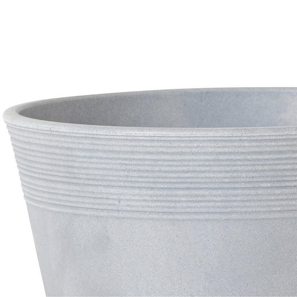 Pflanzentopf Grau - Grau, Basics, Kunststoff (48/32cm) - Siena Garden