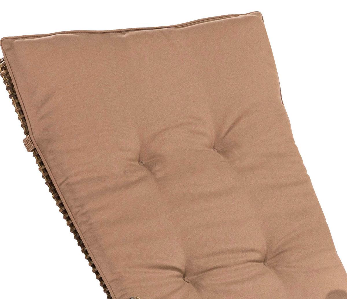 Gatensessel-Set Toskana 2er- Set ca. 59x110cm Alu/Kunstgef. - Naturfarben/Akaziefarben, KONVENTIONELL, Holz/Kunststoff (59/110/65,5cm) - Gardenson