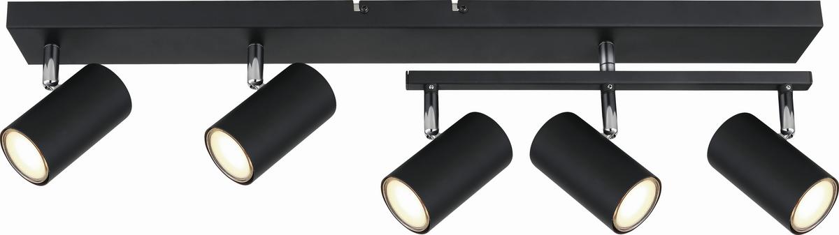 Strahler Witmo in Schwarz max. 35 Watt - Schwarz, MODERN, Metall (70/35/17cm) - Mömax