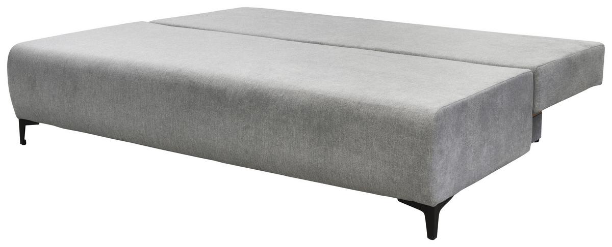 Zofa Boxspring Viera, Svetlo Siva, Ležišče, Predal - črna/svetlo siva, Moderno, kovina/tekstil (201/100/105cm) - Mömax