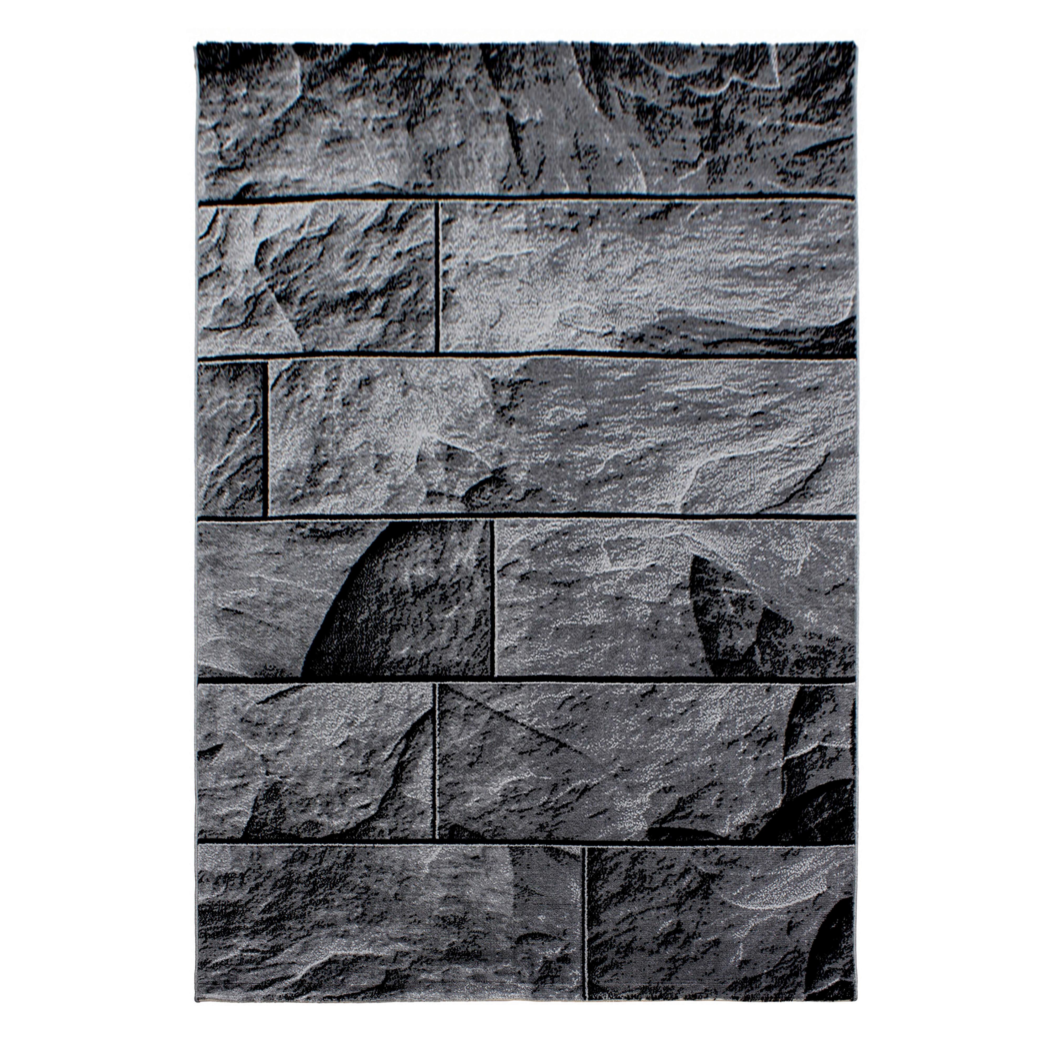 Ravno Tkana Preproga Parma, Črna, 280x370cm - črna, Design, tekstil (280/370cm) - Novel