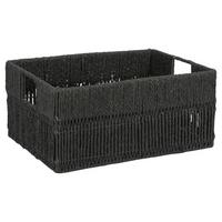Coș Lavel 2 - L - negru, Konventionell, hârtie/metal (39/28/18cm) - Mömax
