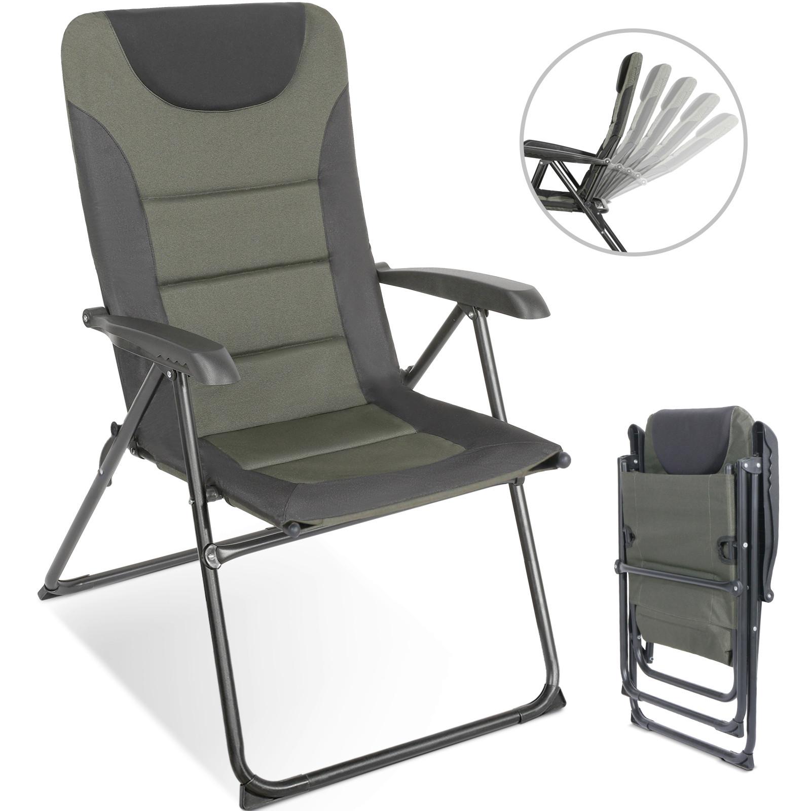 Campingsessel Olivgrün/Schwarz - Schwarz/Olivgrün, Basics, Textil/Metall (60/104/70cm) - Modante