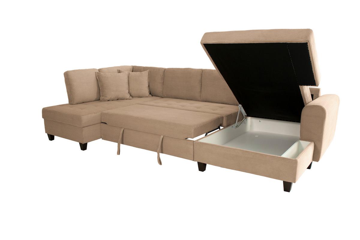 Canapea modulara MORITZ - caramel, Trend, textil (178/324/155cm) - Modern Living