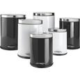 Treteimer Carmen in Schwarz - Edelstahlfarben/Schwarz, MODERN, Kunststoff/Metall (22/29,5/16,5cm) - Mömax modern living