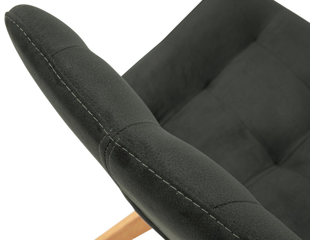 KRZESŁO BELFAST - czarny, Konventionell, tkanina/drewno (56/84/63cm) - Carryhome