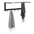 Fali Fogas Benny - Króm/Fekete, modern, Fa/Fém (80/30/32cm) - Mömax modern living Fali Fogas Benny - Króm/Fekete, modern, Fa/Fém (80/30/32cm) - Mömax modern living