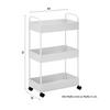 BADRUMSHYLLA SANDRO - vit, Modern, metall/plast (40/72/22cm) - Bessagi Home