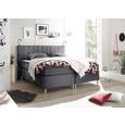 Boxspringbett in Anthrazit ca. 180x200 cm 'Victoria 3' - Anthrazit/Silberfarben, Design, Holzwerkstoff/Kunststoff (180/200cm) - Livetastic Boxspringbett in Anthrazit ca. 180x200 cm 'Victoria 3' - Anthrazit/Silberfarben, Design, Holzwerkstoff/Kunststoff (180/200cm) - Livetastic