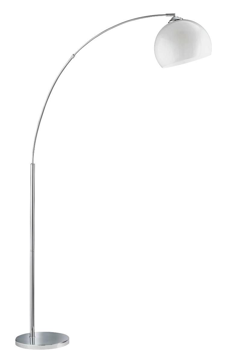 LAMPA ŁUKOWA R46031006 - biały/kolor chromowy, Design, tworzywo sztuczne/metal (110/180/25cm)