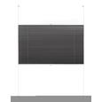 Plissee Free in Grau, ca. 100x130cm - Anthrazit, Textil (100/130cm) - MÖMAX modern living
