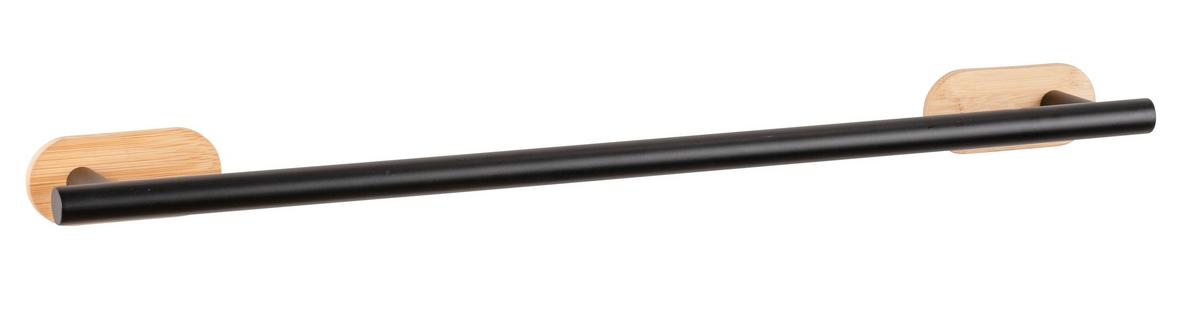 Držalo Za Brisače Turbo-Loc - črna/naravne barve, Moderno, kovina/les (60/4,5/7cm) - Mömax