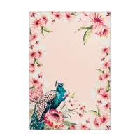 Flachwebeteppich Blossom 125 Multi/creme 80x150 - Multicolor/Creme, Basics, Textil (80/150cm) - Kayoom