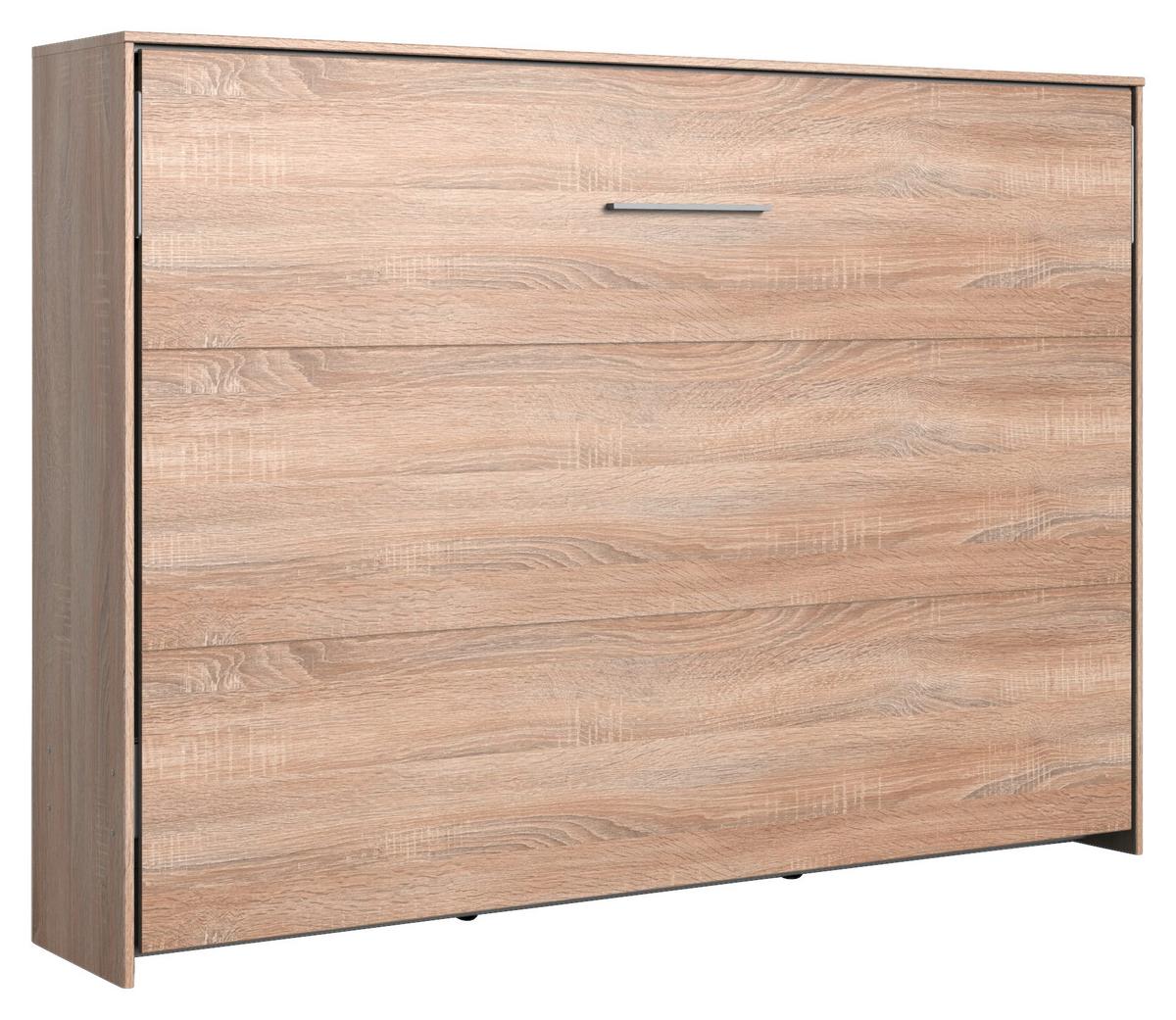 Klappbett Juist ca. 140x200 cm Eiche - Eichefarben, KONVENTIONELL, Holz/Holzwerkstoff (140/200cm) - MID.YOU