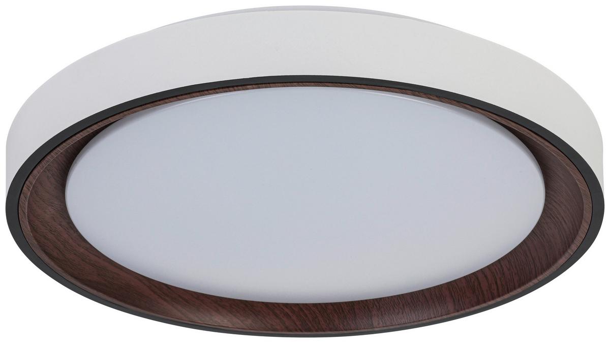 LAMPA SUFITOWA TINA - czarny/biały, Trend, tworzywo sztuczne/metal (40/7cm) - Novel