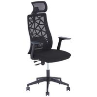 Pisarniški Stol Demo 1 - črna, Moderno, umetna masa/tekstil (64/120-140/60cm) - Mömax