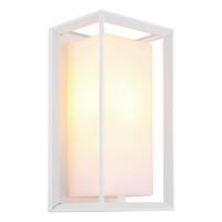 Außenleuchte Logana Weiß max. 60 Watt - Weiß, KONVENTIONELL, Kunststoff/Metall (13/12,2/24,8cm) - Globo