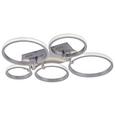 LED-Deckenleuchte Johanna Max. 27,5 Watt - Silberfarben, Metall (66/55/8,5cm)