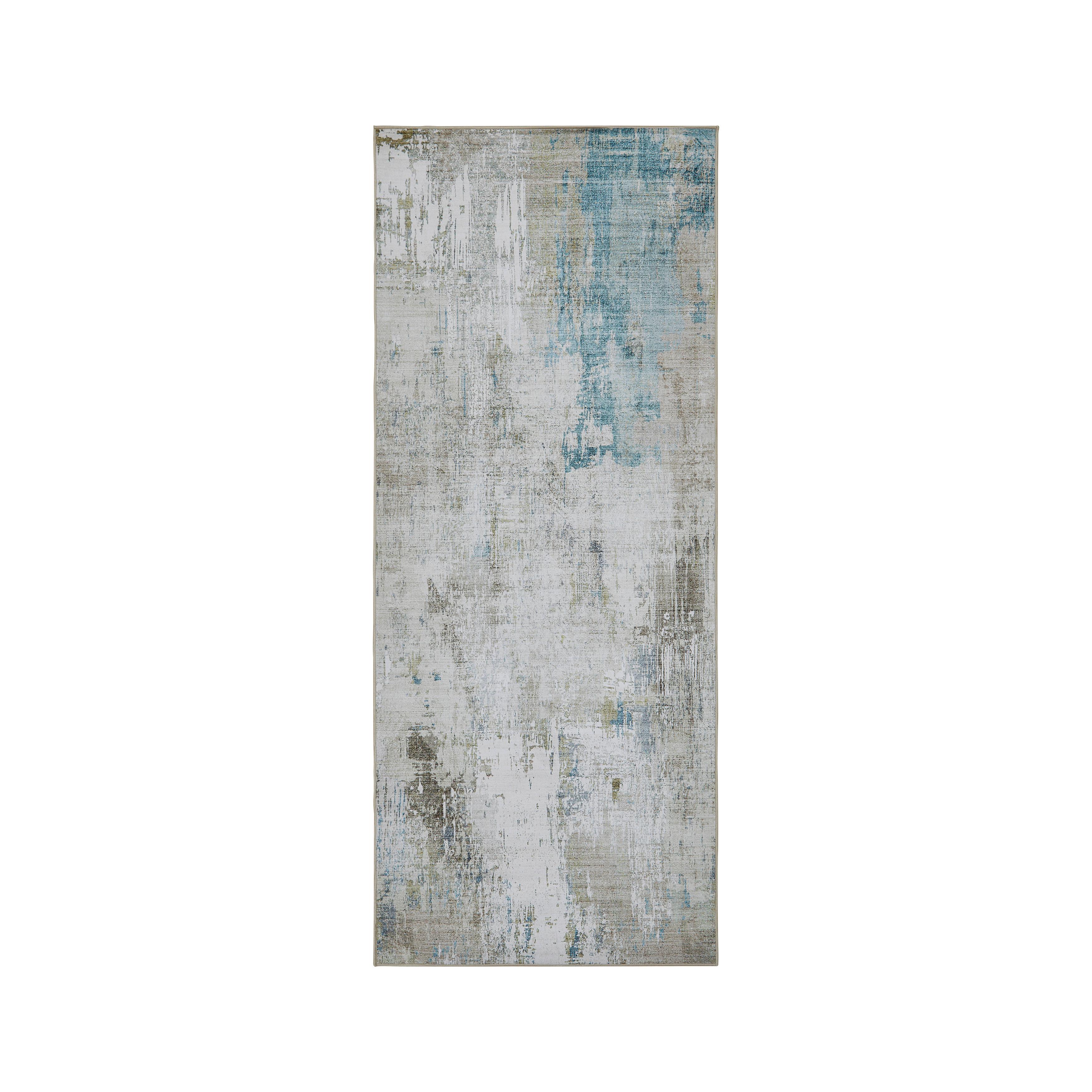 FLATVÄVD MATTA BRUCE 1 - ljusgrön/terrakotta, Modern, plast (80/200cm) - Mömax