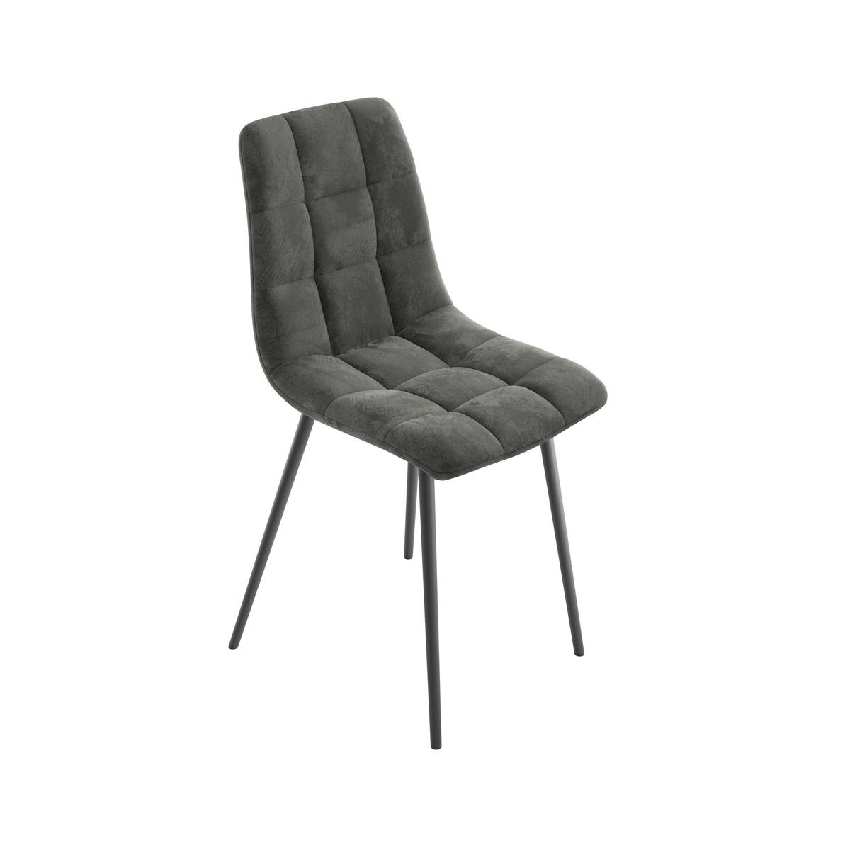 Stolica Lech - siva/crna, Konvencionalno, drvo/metal (45/88/55cm)