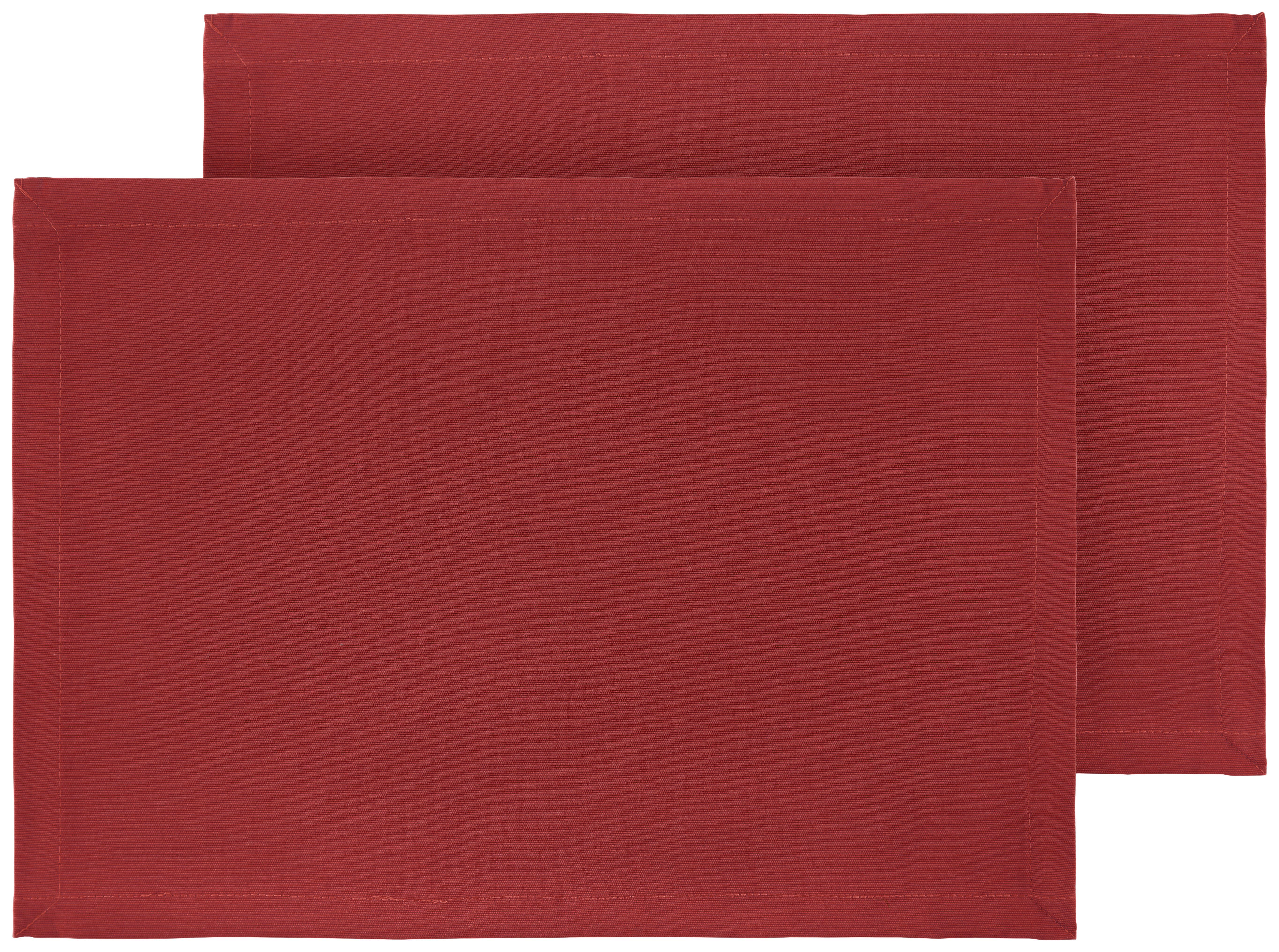 Tischset Steffi in Rot ca. 33x45cm, 2er-Set - Rot, Textil (33/45cm) - Mary's