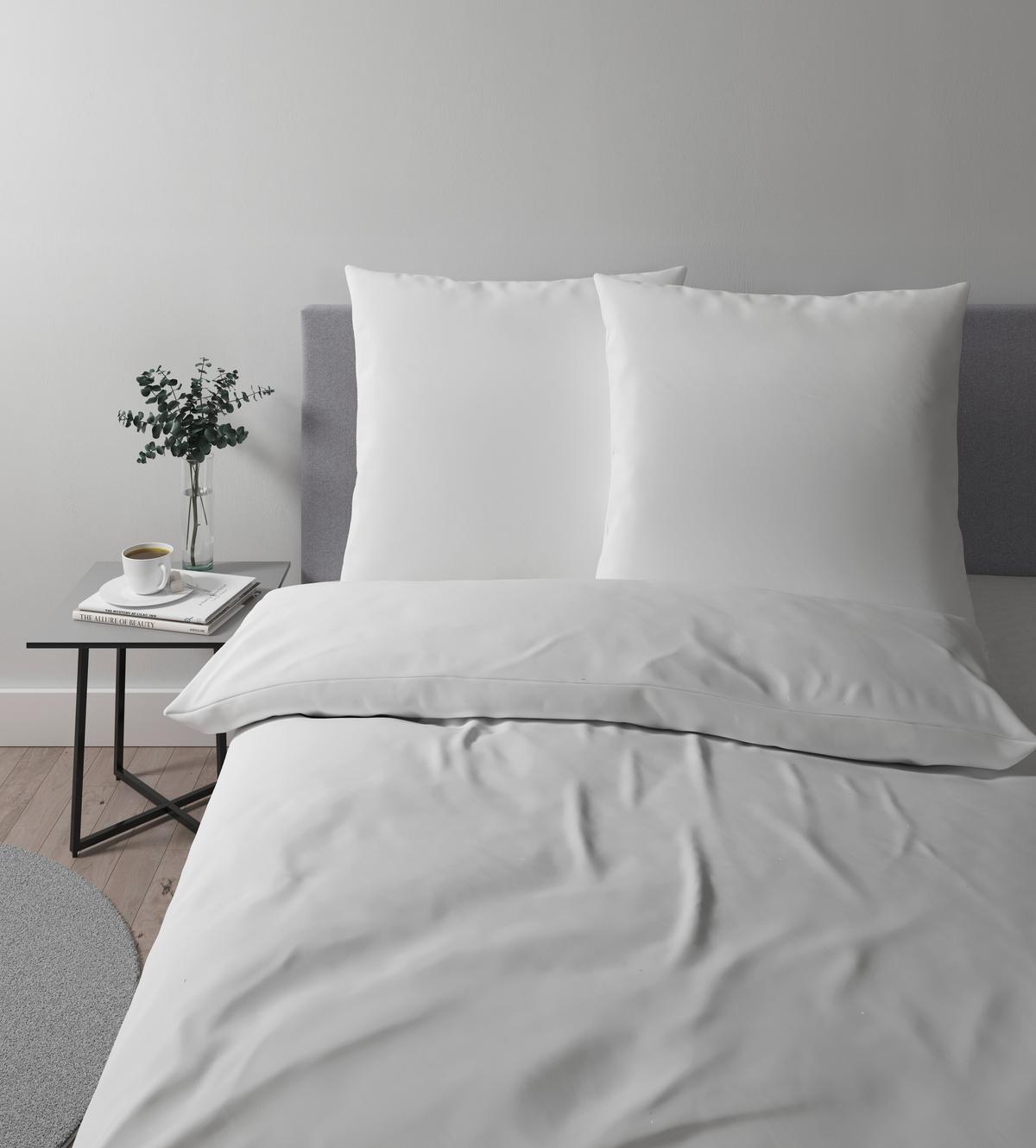 Bettwäsche Alex Uni XXL ca. 200x220cm - Weiß, MODERN, Textil (200/220cm) - Premium Living