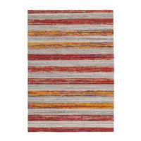 Handwebteppich Duarte 210 Natur / Rot 120x170 - Rot/Naturfarben, Basics, Textil (120/170cm) - Kayoom