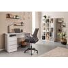 BUREAU STUDENT -BASED- - Wit/Chroomkleuren, Konventionell, Houtcomposiet/Metaal (120/76/55cm) - Based