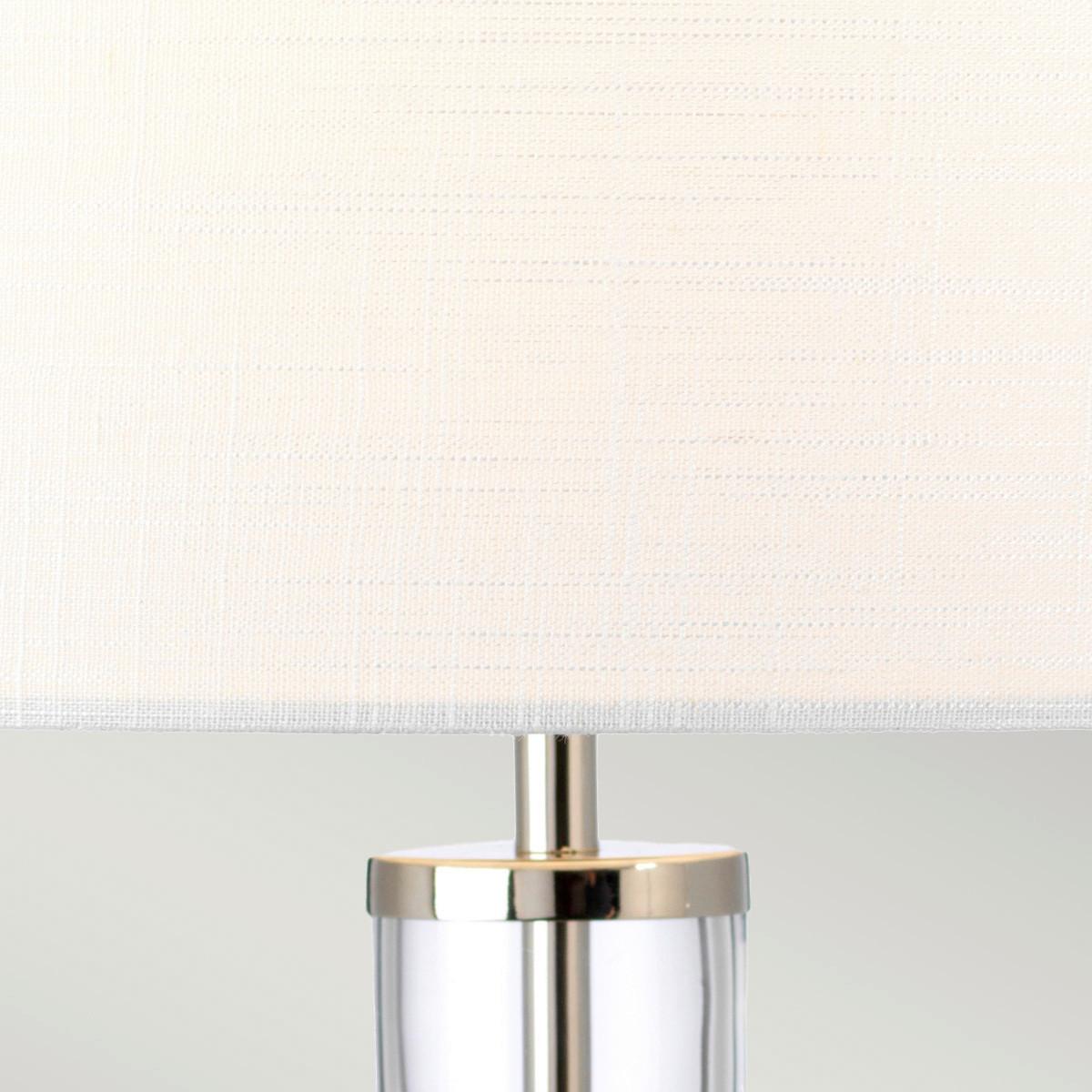 Stolna Svjetiljka Orb-Clear-Pn Bijela - boje nikla, Konvencionalno, staklo/metal (36/67cm)