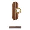 SKULPTUR DANA - brun/guldfärgad, Basics, trä (17/35.5/6cm) - Modern Living
