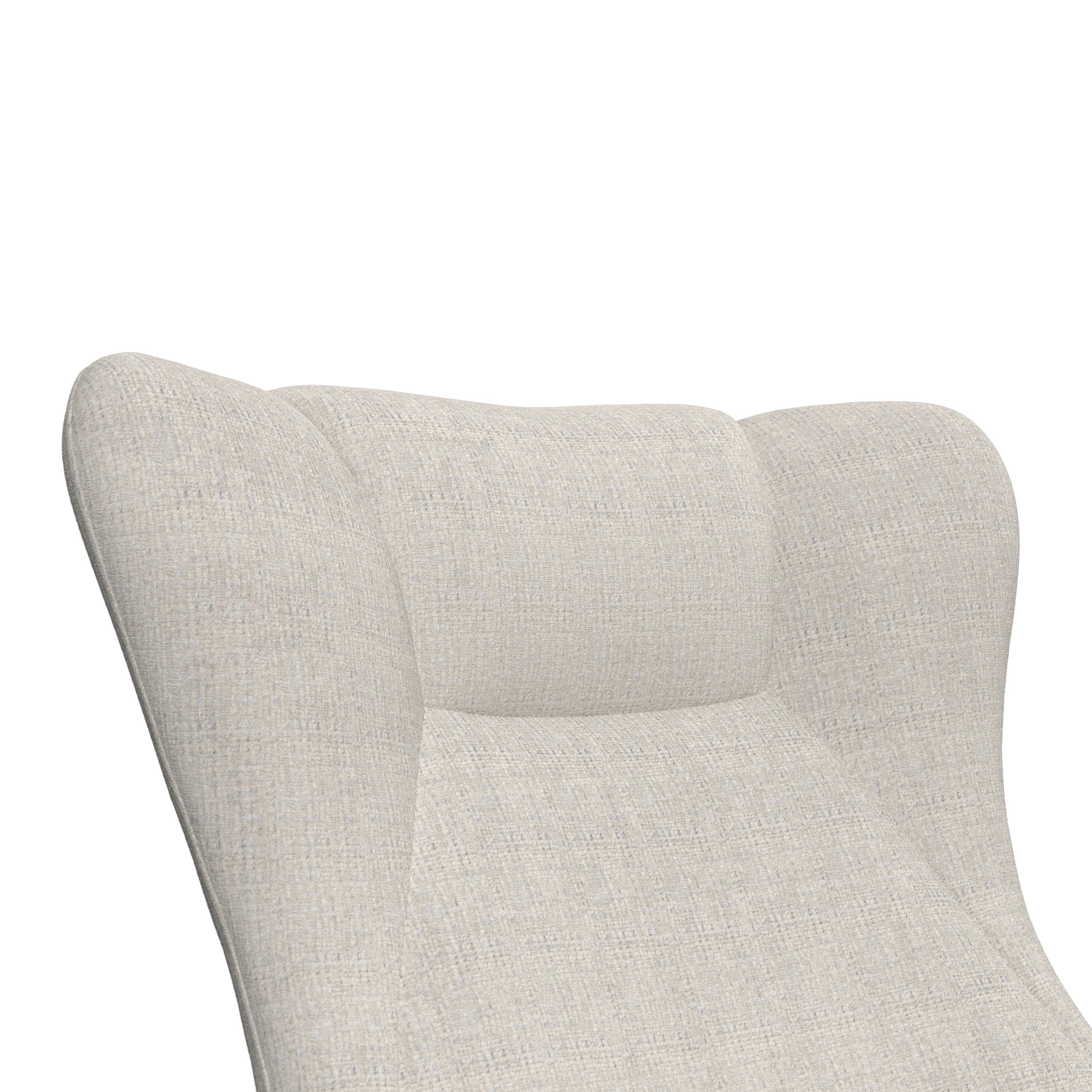 RELAXFÅTÖLJ EMILIO - ljusgrå/naturfärgad, Modern, metall/trä (68/92/87cm) - Bessagi Home