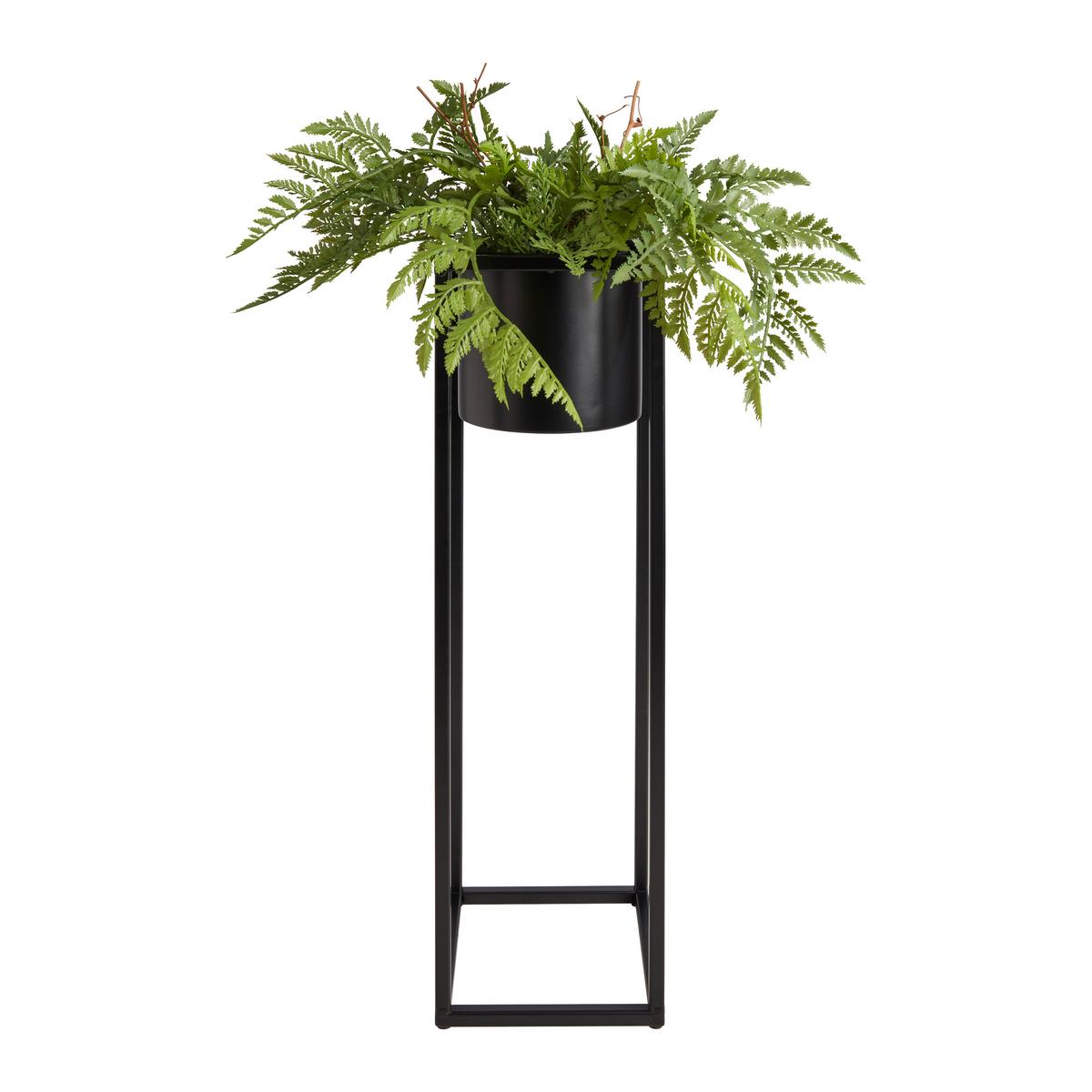 Mască pentru ghiveci Ole - negru, Modern, metal (15/50/15cm) - Mömax