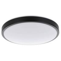 Deckenleuchte 31218 Lezuza Schwarz/weiss - Weiss/Schwarz, Basics, Kunststoff/Metall (43/9cm) - Eglo