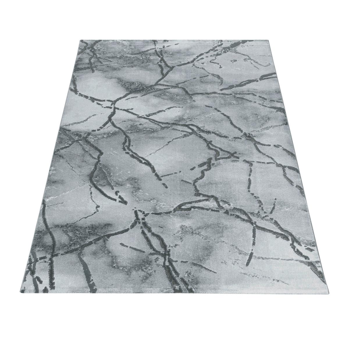 Webteppich Naxos Silberfarben ca. 80x250cm - Silberfarben, Design, Textil (80/250cm)