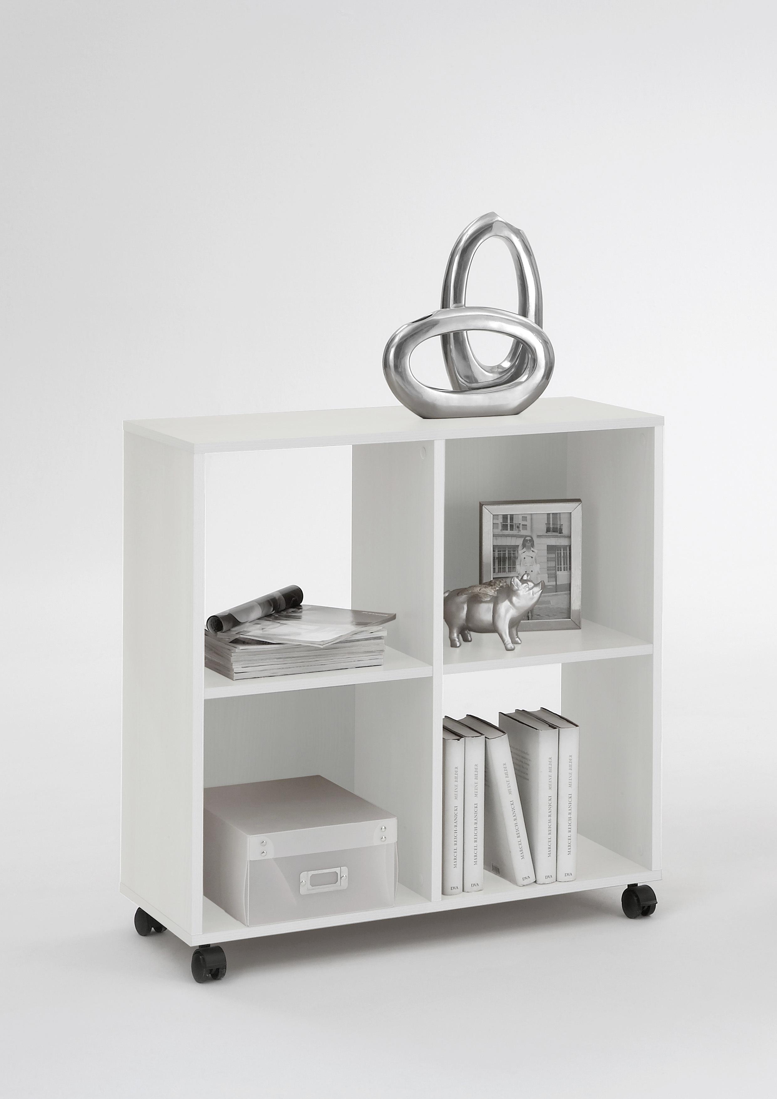REGAŁ SPRINT - biały, Modern, materiał drewnopochodny/tworzywo sztuczne (72/78/33cm)