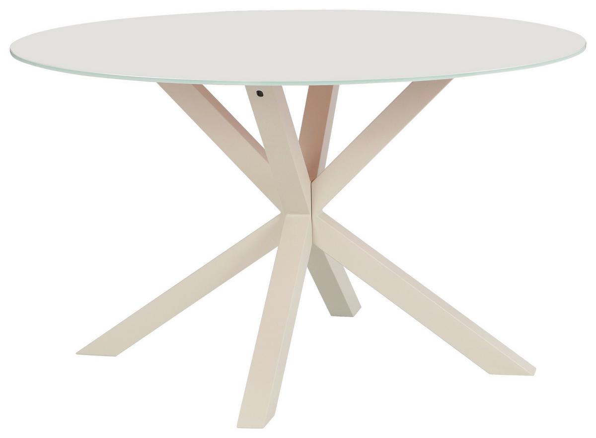 Jedilna Miza Vanda, Kašmir, Ø 130 - kašmir, Moderno, kovina/steklo (130/75,5cm) - P & B