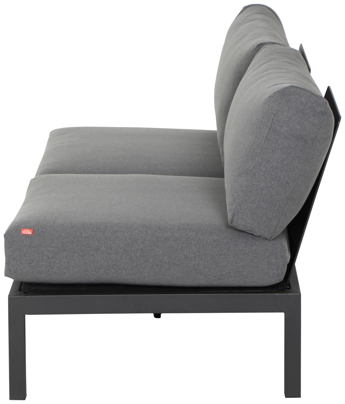 LOUNGESOFA H16600 - Anthrazit/Grau, MODERN, Holz/Textil (172/70/84cm) - Siena Garden