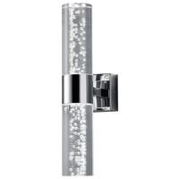 Badezimmer-Wandleuchte Bolsa Chromfarben/Klar 3,2 Watt - Klar/Chromfarben, Design, Kunststoff/Metall (30,0/7,0/12,0cm) - Trio Leuchten