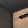 BYRÅ ADRIANO-M2 -EXKLUSIV- - svart/ekfärgad, Modern, trämaterial/plast (80/94,8/41,2cm) - Mömax