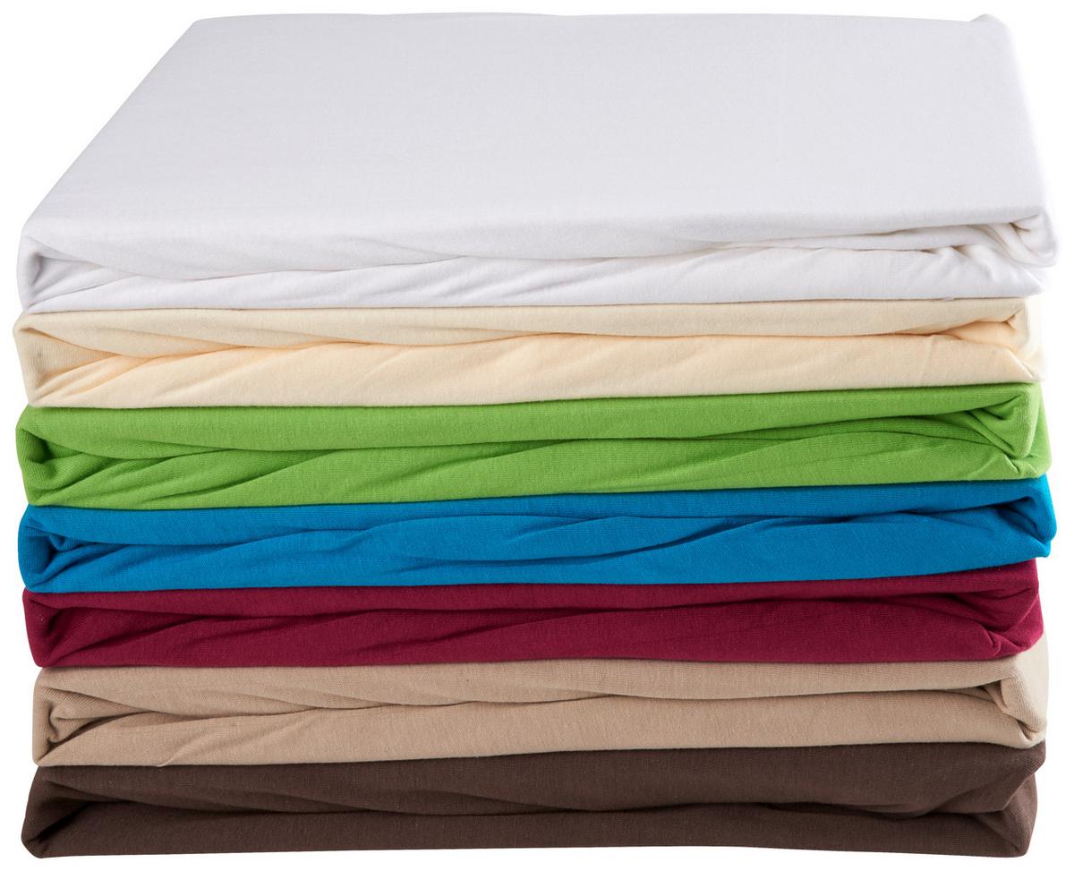 PRZEŚCIERADŁO Z GUMKĄ SISSI BASIC 2013 - kremowy, Basics, tkanina (100/200cm) - Esposa